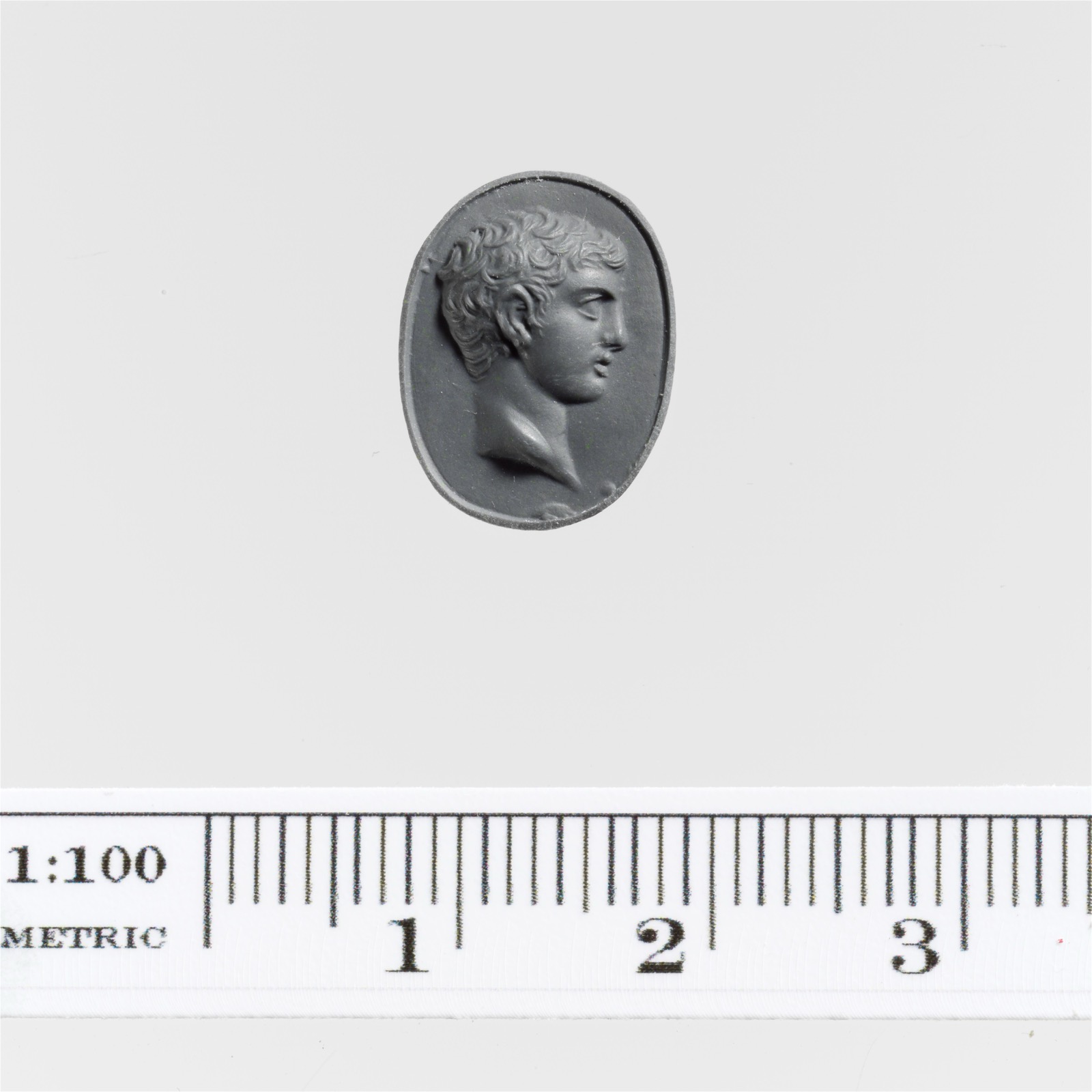 Roman engraved carnelian ring stone, translucent ember red intaglio